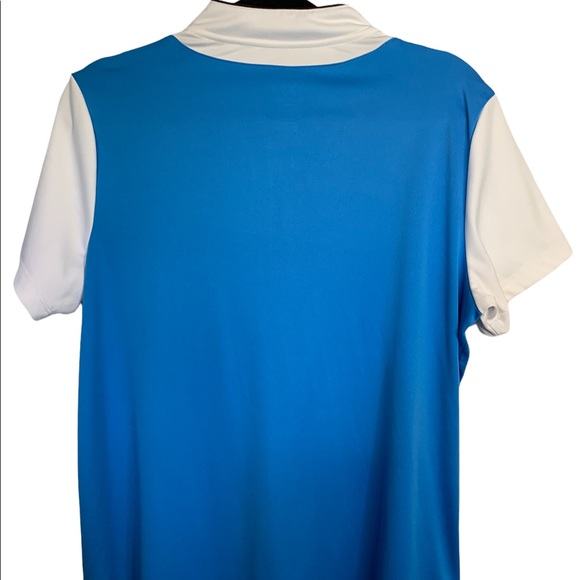 Izod PerformX Movement Cool-Fx Blue White XL Womens Short Sleeve Active Wear - Picture 2 of 6